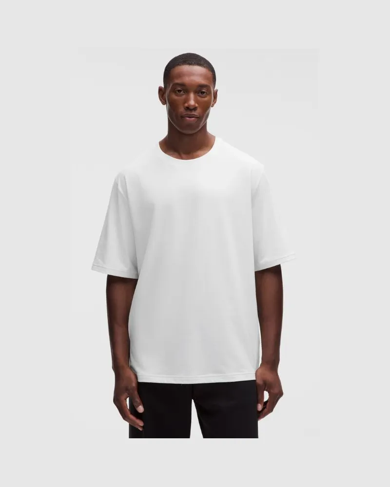 LULULEMON T-Shirt im Relaxed Fit aus Baumwollgemisch Meliert für Männer – Größe in Weiß Weiß