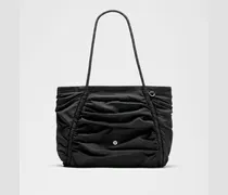 Geraffte Tote-Bag 24 L – Größe in Schwarz/Silver