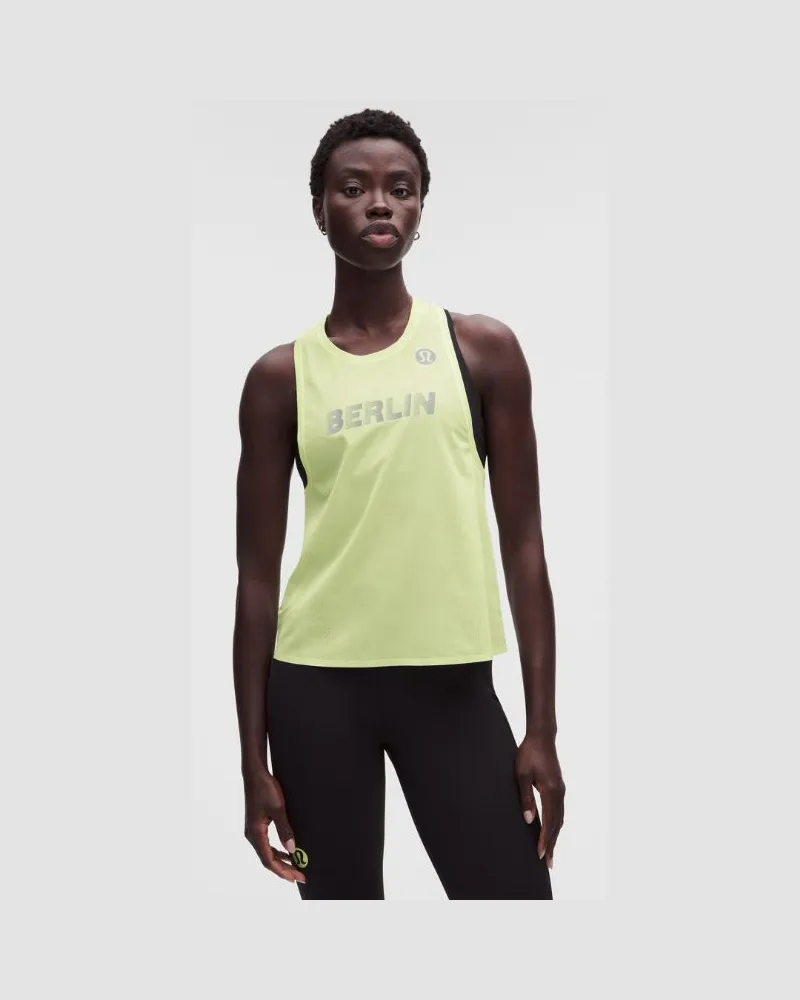 LULULEMON Fast and Free Singlet Berlin 2026 für Frauen – Größe in Elixir Elixir