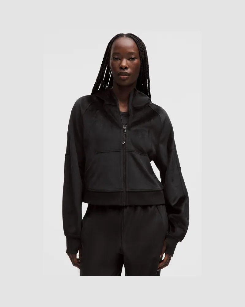 LULULEMON Scuba Oversized-Hoodie mit durchgehendem Reißverschluss für Frauen – Größe in Black Black