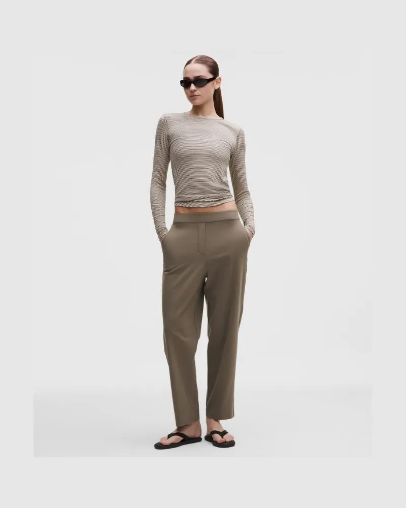 LULULEMON Daydrift Hose mit hohem Bund und schmal zulaufendem Bein Normale Länge für Frauen – Größe in Nomad Nomad
