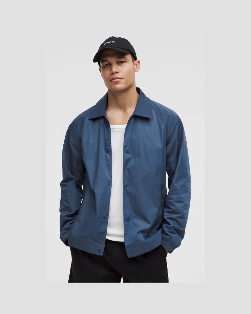 LULULEMON Jacke im Coaching-Style für Männer – Größe in Blue Twill Blue
