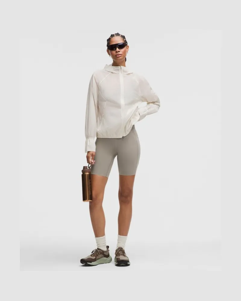 LULULEMON Fast and Free Light Shorts Special Edition für Frauen – 20 cm – Khaki – Größe Warm