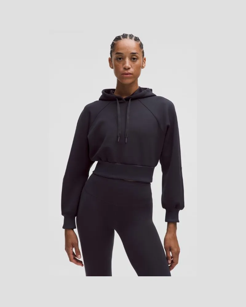 LULULEMON Smooth Spacer Crop-Hoodie Emboss für Frauen – Größe in Nightmoth Nightmoth