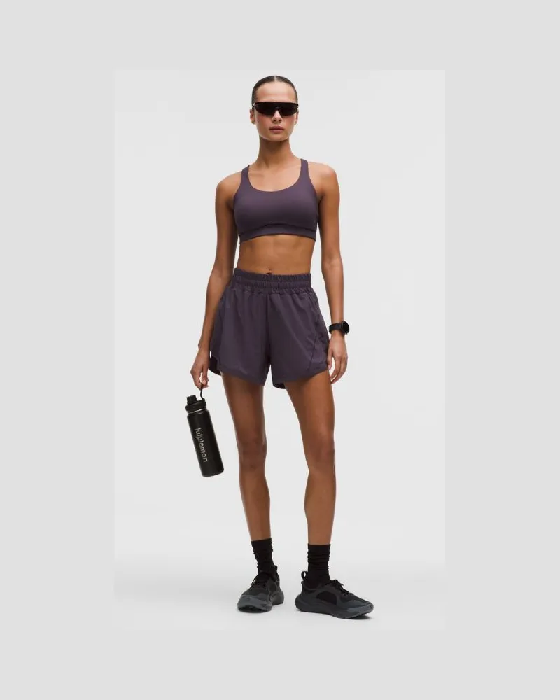 LULULEMON Track That Shorts mit Liner und hohem Bund für Frauen – 13 cm – Größe in Atmospheric Purple Atmospheric
