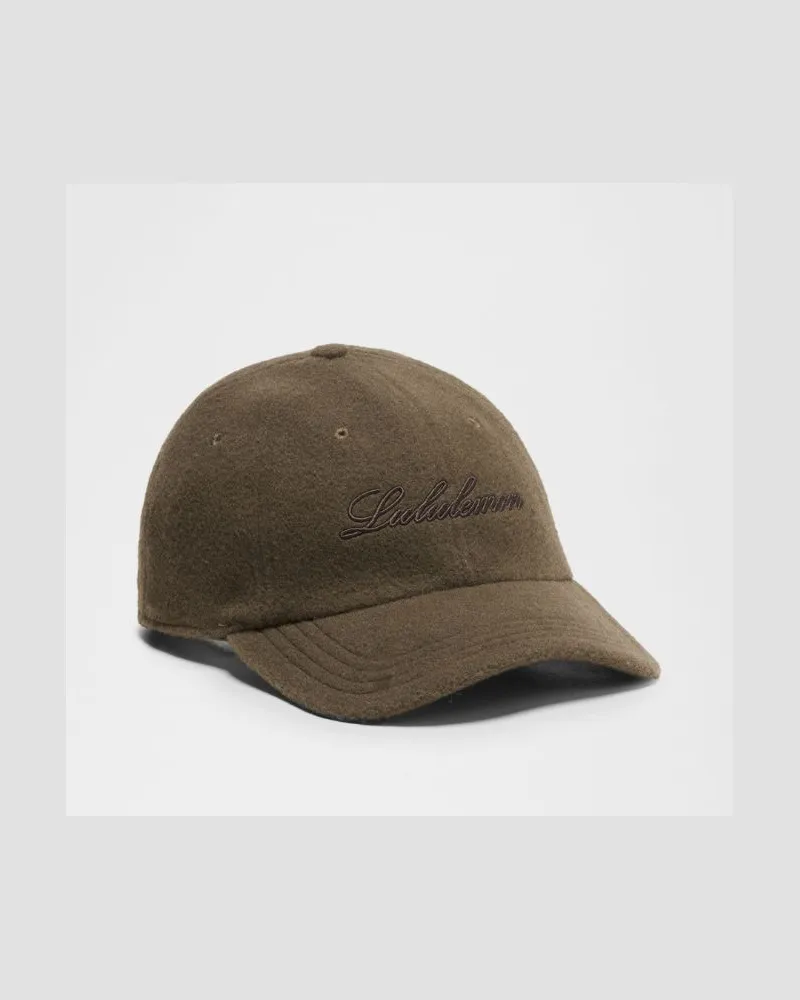 LULULEMON Classic Wool Ball Cap Script – Größe in Olive Brown/Sequoia Olive
