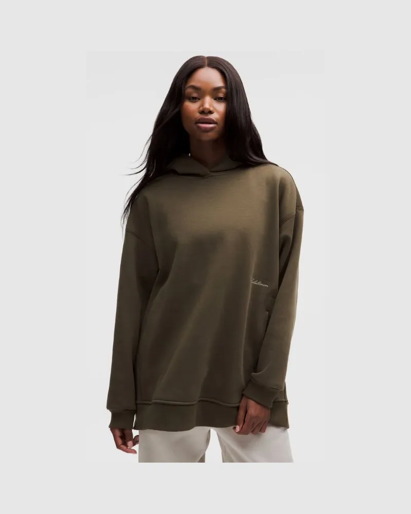 LULULEMON Big Cozy Hoodie im Ultra-Oversized Fit für Frauen – Größe in Olive Brown Olive