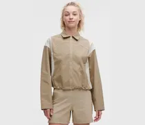 Golfjacke mit Kragen für Frauen – Khaki – Größe