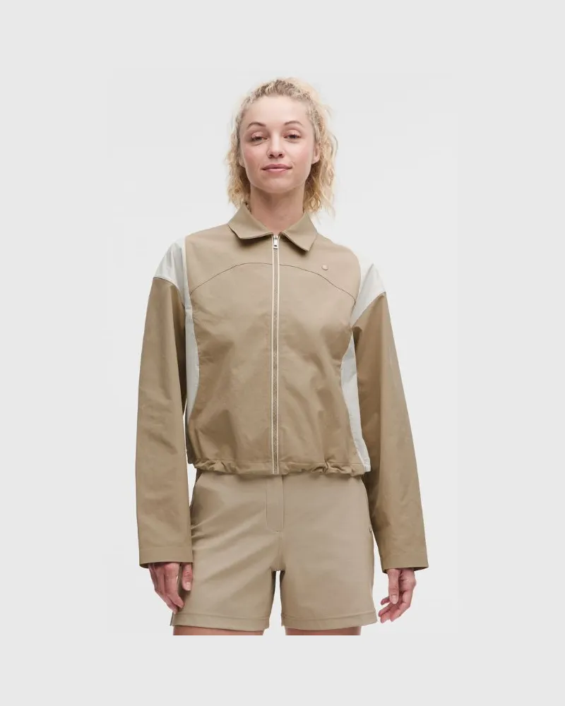 LULULEMON Golfjacke mit Kragen für Frauen – Größe in Rumble Crumble/Light Ivory Rumble