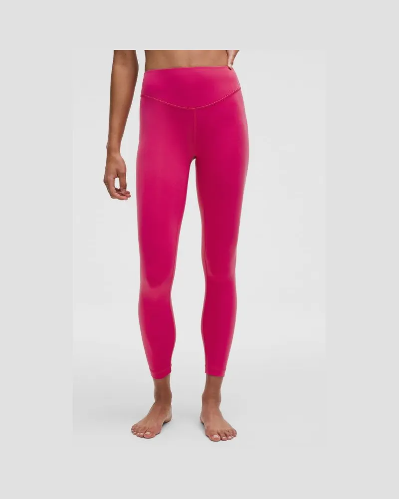 LULULEMON Wunder Under Leggings aus mit hohem Bund für Frauen – 64 cm – Größe in Raspberry Coulis Raspberry
