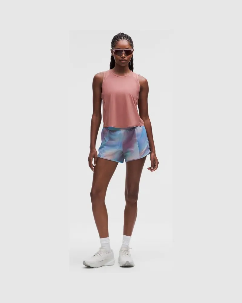 LULULEMON Hotty Hot Shorts mit hohem Bund und Liner für Frauen – 10 cm – Batik – Größe Chroma