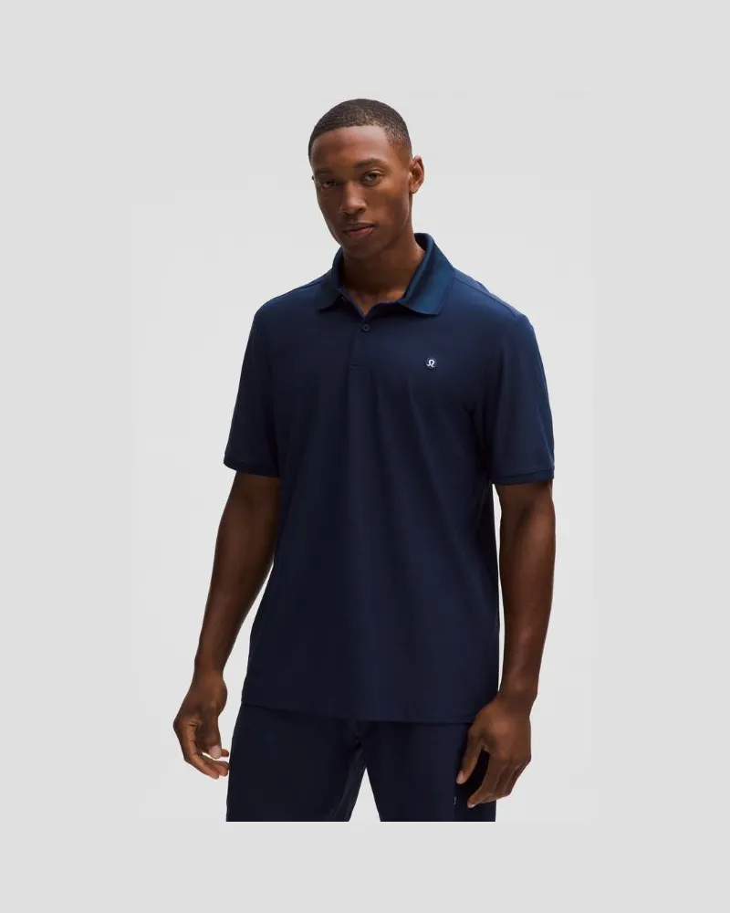 LULULEMON Gestreiftes Tennis-Poloshirt aus mit UV-Schutz für Männer – Größe in Club Blue Club