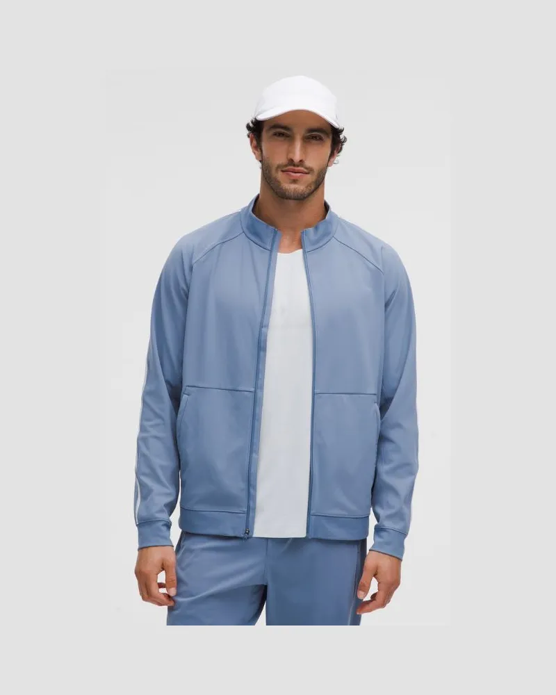 LULULEMON Pace Breaker Trainingsjacke aus Luxtreme für Männer – Größe in Washed Denim/Starch Blue Washed