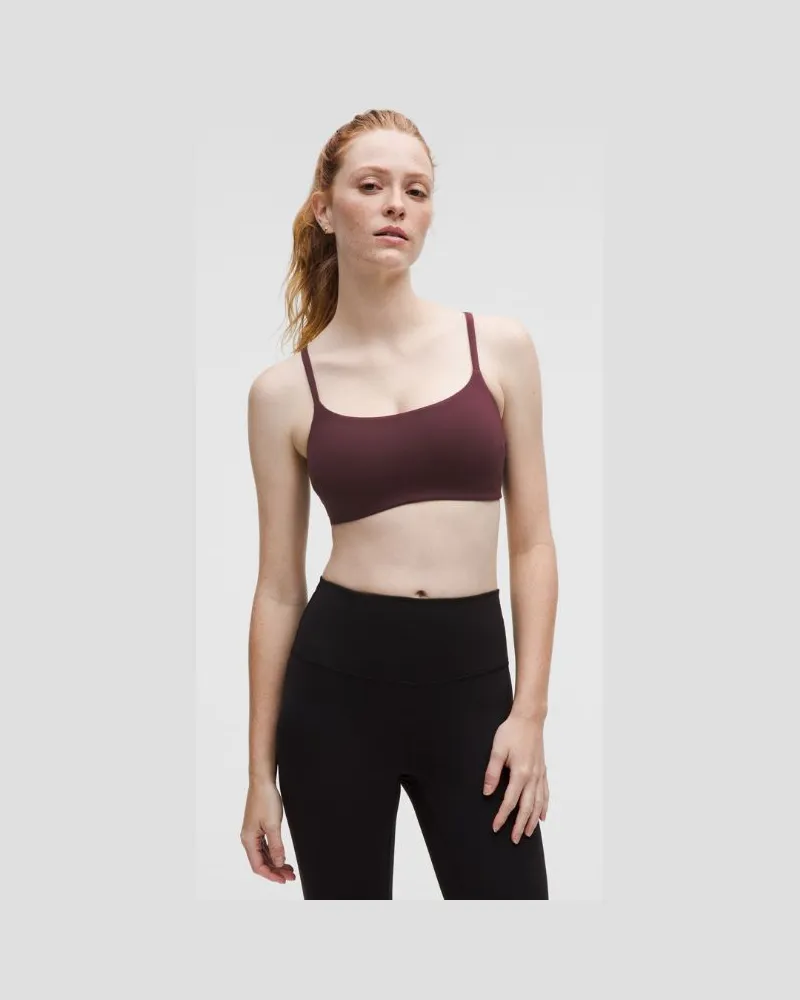 LULULEMON Wunder Train Racer-BH mit Trägern Leichter Halt C/D-Cups für Frauen – Größe in Goodnight Plum Goodnight