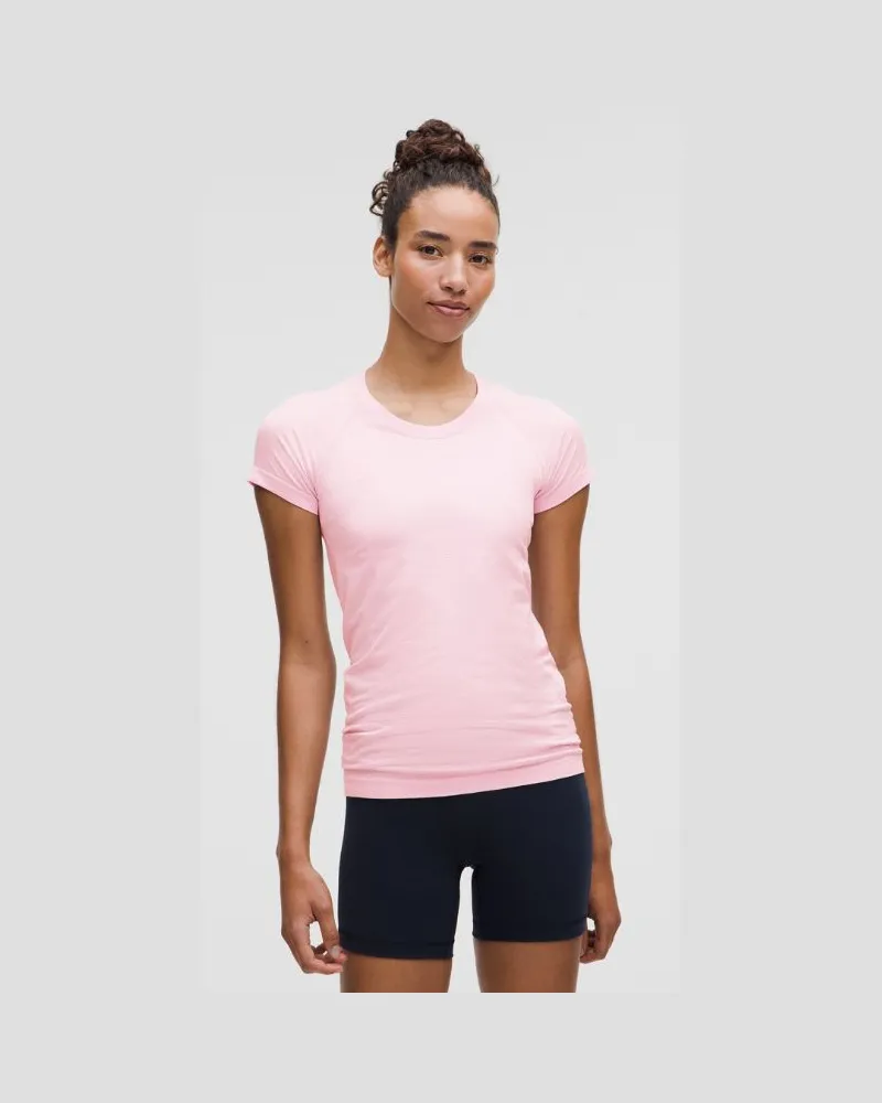 LULULEMON Swiftly Tech Kurzarmshirt 2.0 Hüftlänge für Frauen – Größe in Pink Organza Pink
