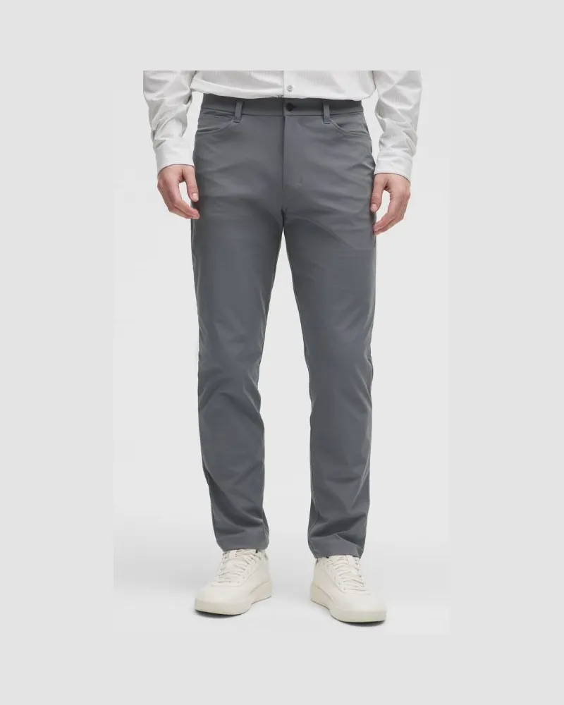 LULULEMON ABC Hose im Classic Fit mit 5 Taschen Warpstreme für Männer – 81 cm – Größe in Solar Grey Solar