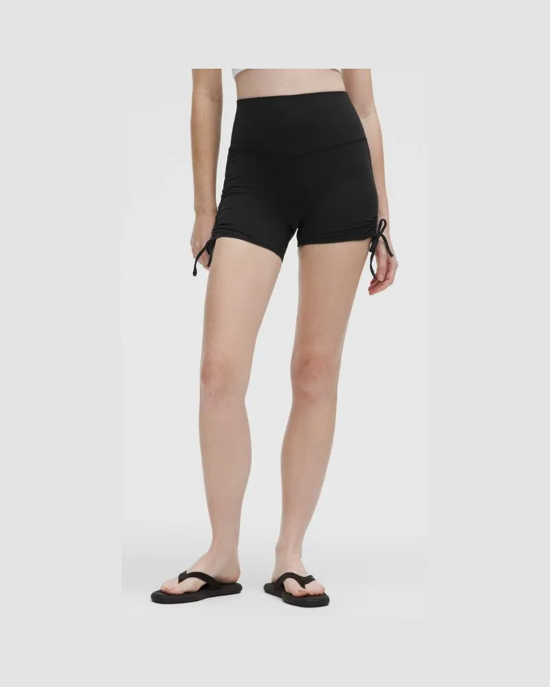 LULULEMON Align Shorts mit Raffung für Frauen – 10 cm – Größe in Black Black