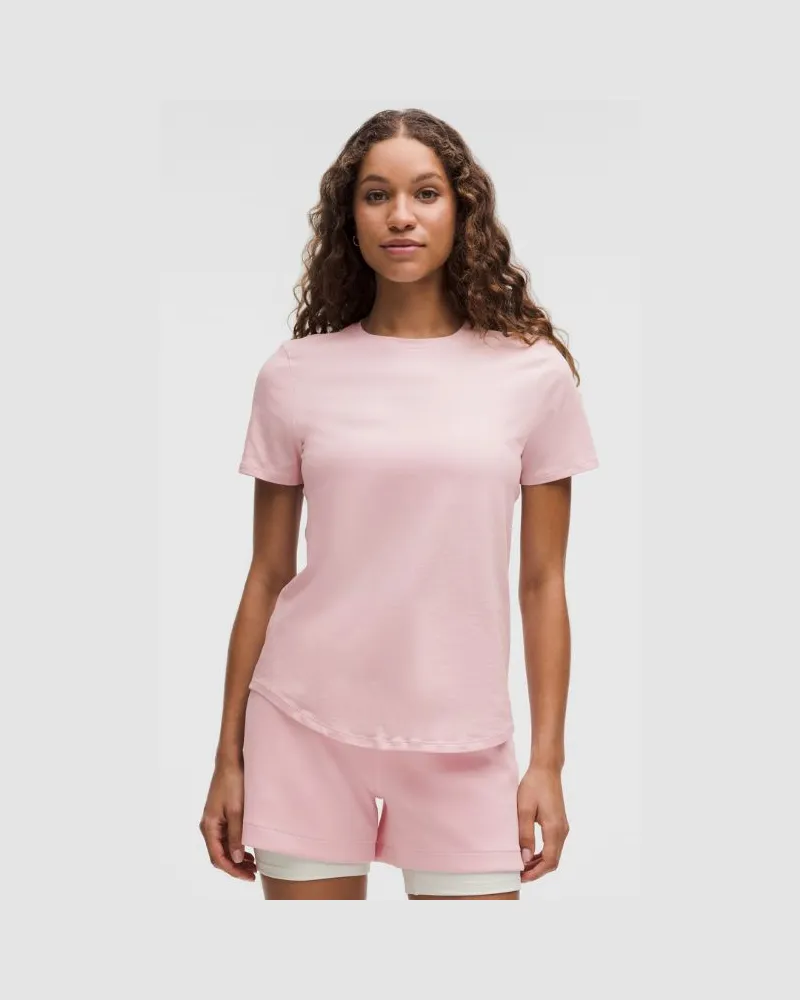 LULULEMON Love T-Shirt mit Rundhalsausschnitt für Frauen – Größe in Blissful Pink Blissful