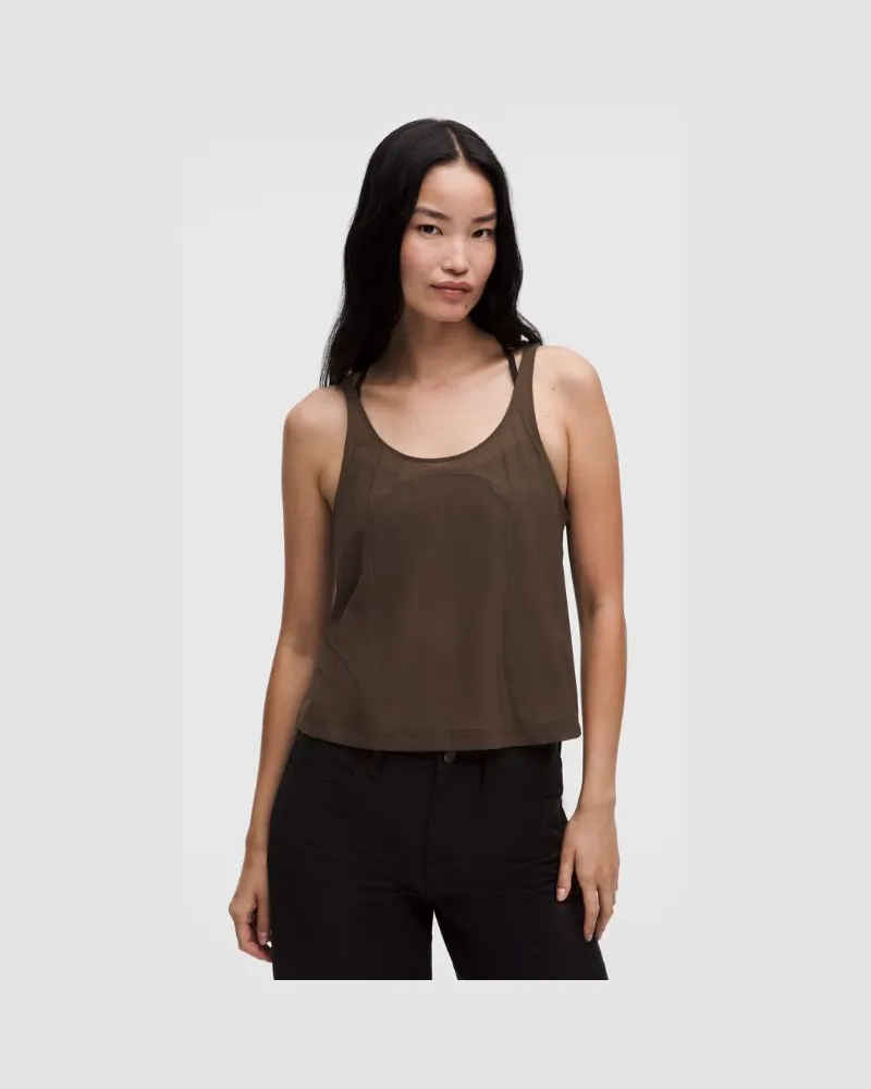 LULULEMON Dehnbares -Tanktop im Relaxed Fit für Frauen – Größe in Walnut Crunch Walnut