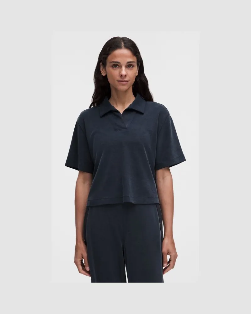 LULULEMON Softstreme Piqué-Poloshirt für Frauen – Größe in True Navy/Black True