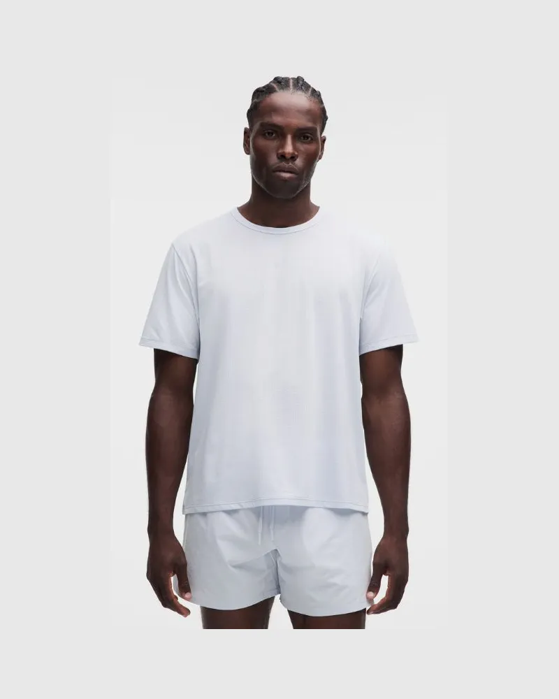 LULULEMON Mile Maker -T-Shirt für Männer – Größe in Starch Blue Starch