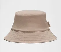 Wendbarer Bucket Hat aus Waschung – Khaki – Größe