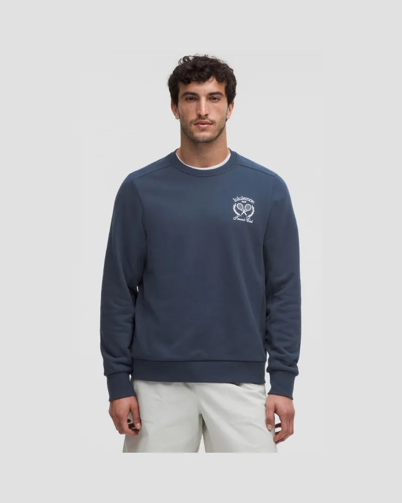 LULULEMON Rundhalspullover im Classic Fit aus French-Terry für Männer – Größe in Club Blue Club