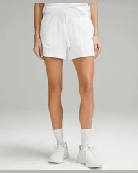 LULULEMON Dance Studio Shorts mit hohem Bund White