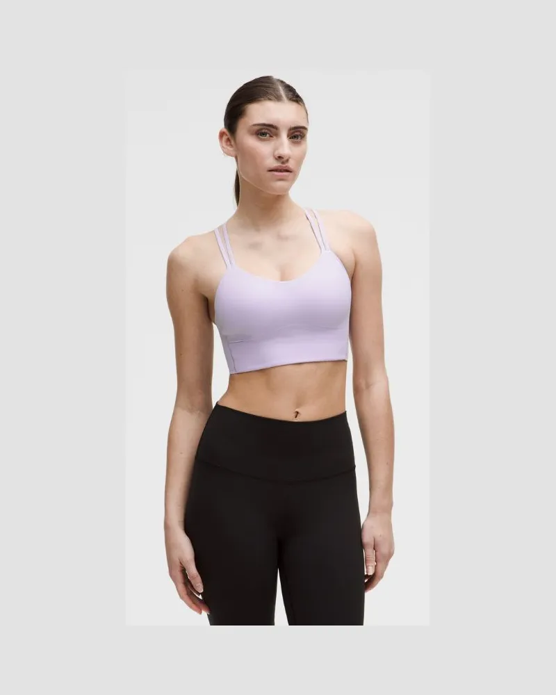 LULULEMON Like a Cloud Longline-BH Leichter Halt B/C Cups für Frauen – Größe in Lavender Frost Lavender