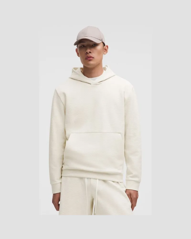 LULULEMON Strukturierter Hoodie mit Spacer-Konstruktion für Männer – Größe in Light Ivory Light