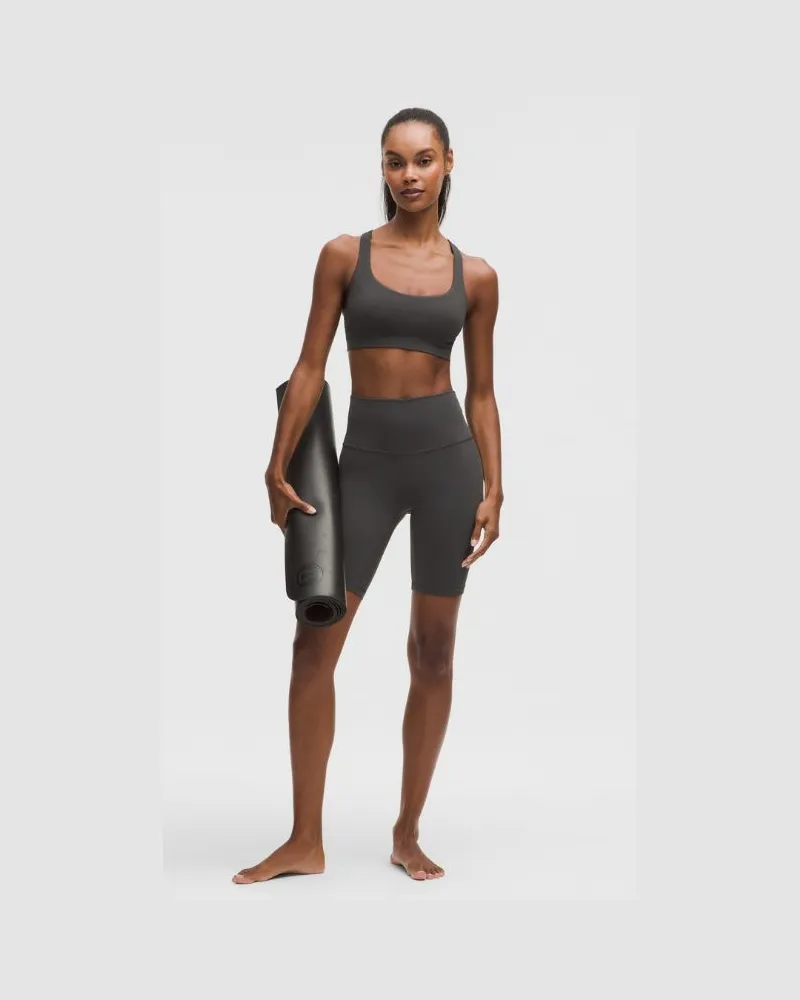 LULULEMON Align Shorts mit hohem Bund für Frauen – 20 cm – Größe in Graphite Grey Graphite