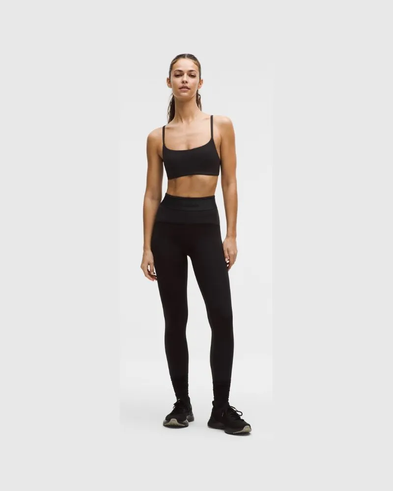 LULULEMON License to Train Leggings mit hohem Bund Logo für Frauen – 64 cm – Größe in Black Black