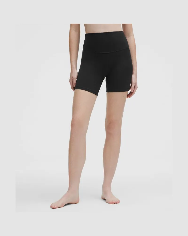 LULULEMON Align Shorts mit hohem Bund für Frauen – 15 cm – Größe in Black Black