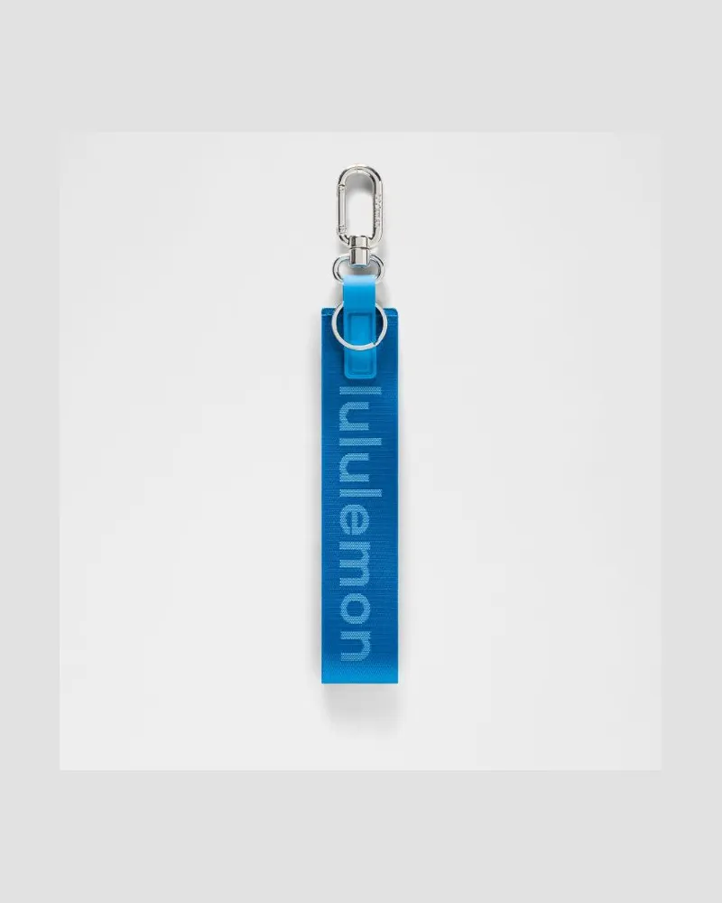 LULULEMON Never Lost Schlüsselanhänger in Luminous Aqua/Dreamy Blue/Silver Luminous