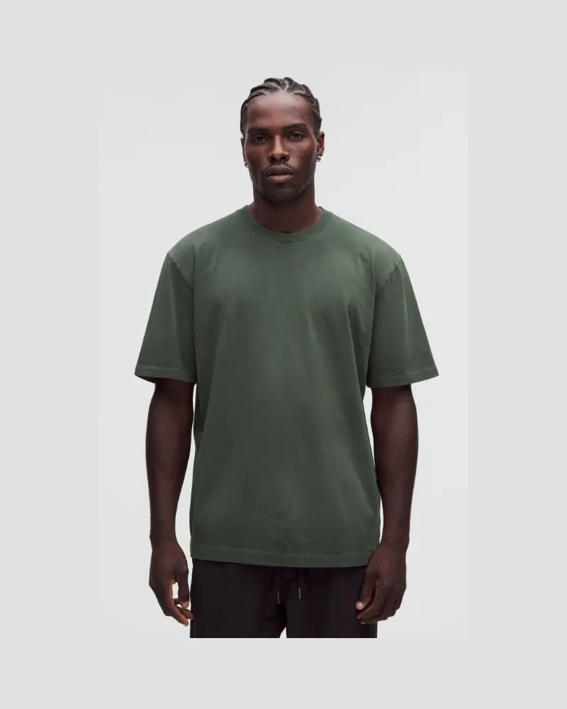LULULEMON T-Shirt aus schwerem Baumwoll-Jersey für Männer – Größe in Fade Dye Sassy Sage Fade