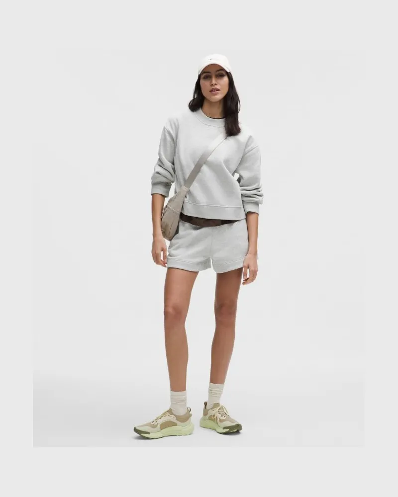 LULULEMON Steady State SuperLoft-Shorts für Frauen – 9 cm – Größe in Heathered Core Ultra Light Grey Heathered