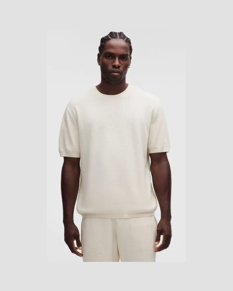 LULULEMON T-Shirt aus einem Baumwollgemisch für Männer – Größe in Light Ivory Light