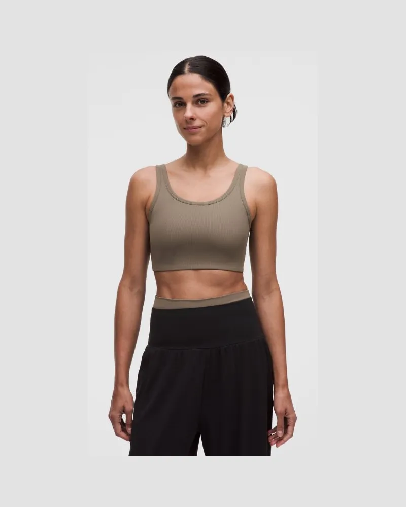 LULULEMON BH mit U-Ausschnitt aus geripptem Nulu Leichter Halt B/C-Cups für Frauen – Größe in Nomad Nomad