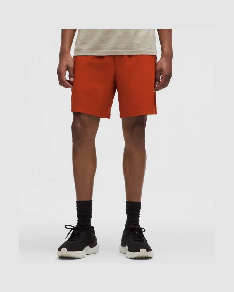 LULULEMON Pace Breaker Shorts ohne Liner für Männer – 18 cm – Orange – Größe Autumn