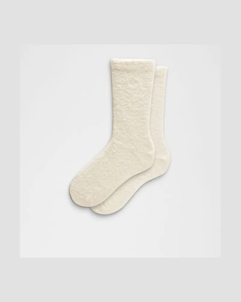 LULULEMON Flauschige Crew-Socken – Größe in Light Ivory Light