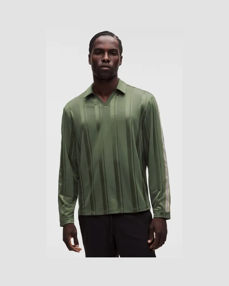 LULULEMON Rugby-Shirt mit Streifen für Männer – Größe in Sassy Sage Sassy