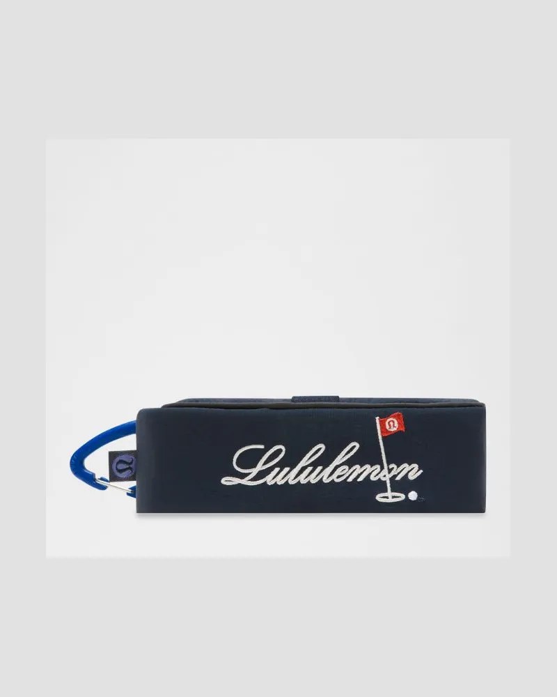 LULULEMON Anklippbarer Nano-Golfbeutel Golfflagge in True Navy/Beach Ball Blue True
