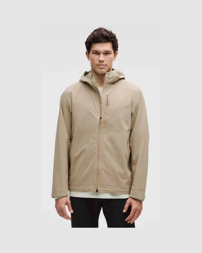 LULULEMON City-to-Hike Wasserdichte Jacke für Männer – Größe in Sheer Oak Sheer