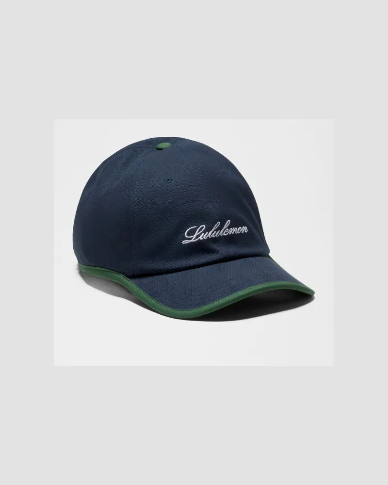 LULULEMON Baseballkappe Baumwoll-Canvas. – Größe in True Navy/Ivy Grove True