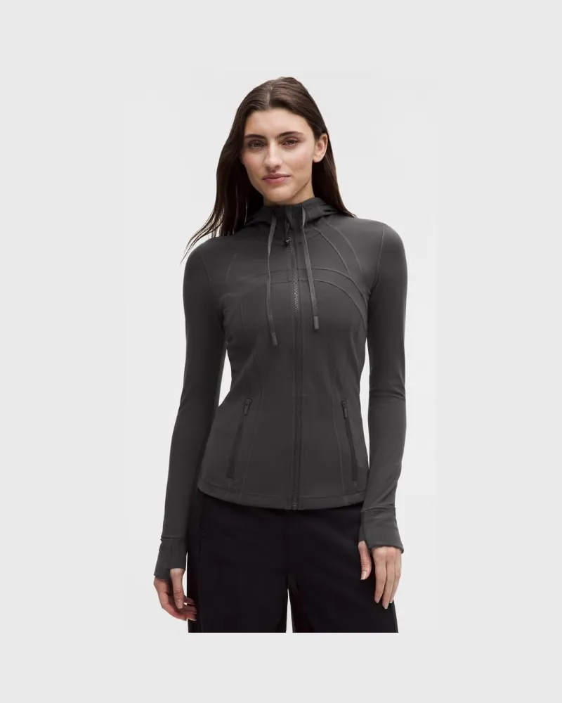 LULULEMON Define Jacke mit Kapuze Nulu für Frauen – Größe in Graphite Grey Graphite