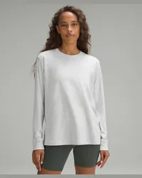 LULULEMON All Yours Baumwoll-Langarmshirt Heathered