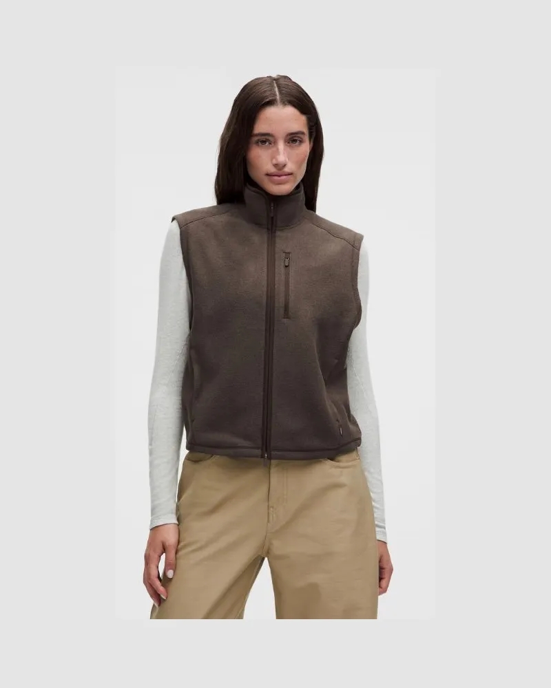 LULULEMON Polartec 200 Series -Weste für Frauen – Größe in Heathered Mahogany Muse Heathered