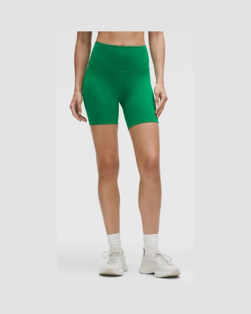 LULULEMON Wunder Train Shorts mit hohem Bund für Frauen – 15 cm – Größe in Raceway Green Raceway