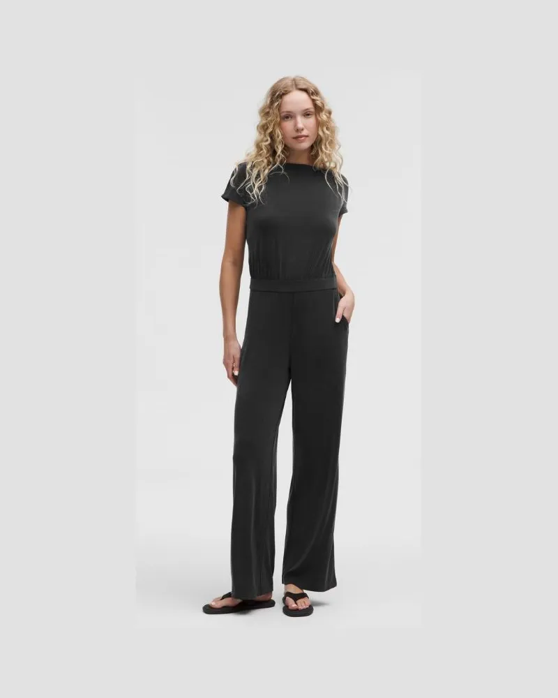LULULEMON Drapierter Jumpsuit aus Softstreme für Frauen – Größe in Black Black