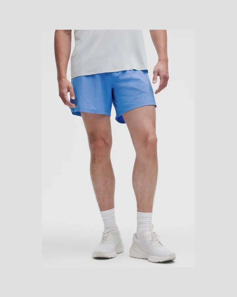 LULULEMON Mile Maker Run Crew Shorts mit Liner aus -Stoff für Männer – 15 cm – Größe in Pool Party Pool